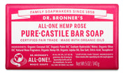 Dr. Bronner's rose bar soap