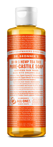 Dr. Bronner's tea tree liquid soap